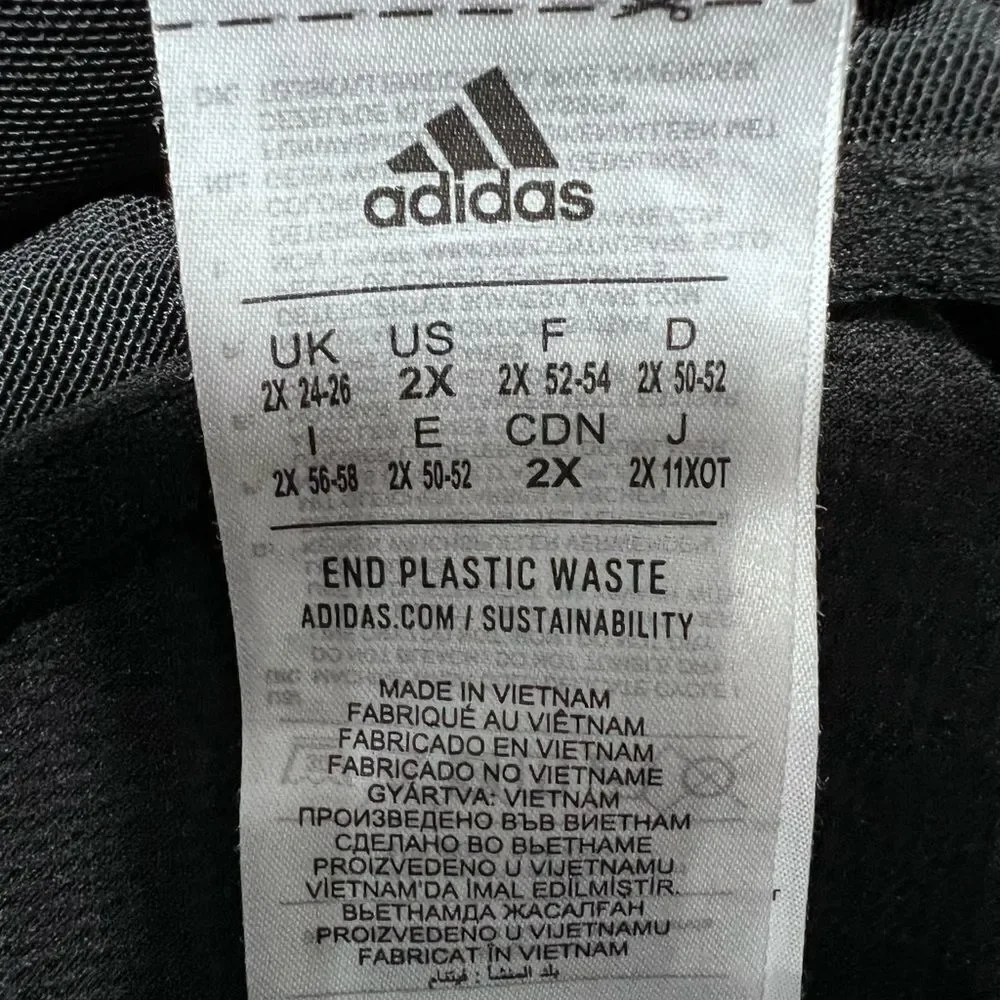 ADIDAS TLRD IMPACT TRAINING HIGH-SUPPORT BRA BLACK SIZE 2X (50-52)